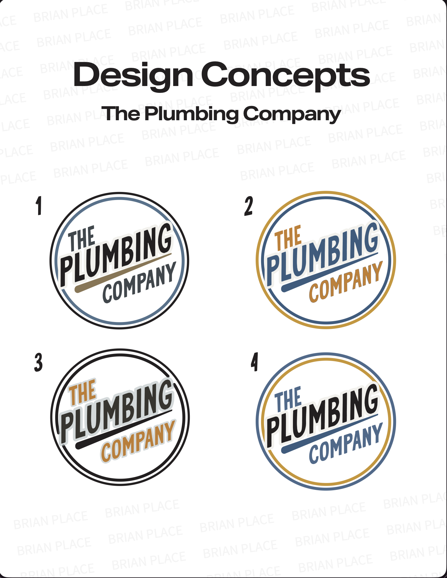 The Plumbing Company Mark — Branding project — 3