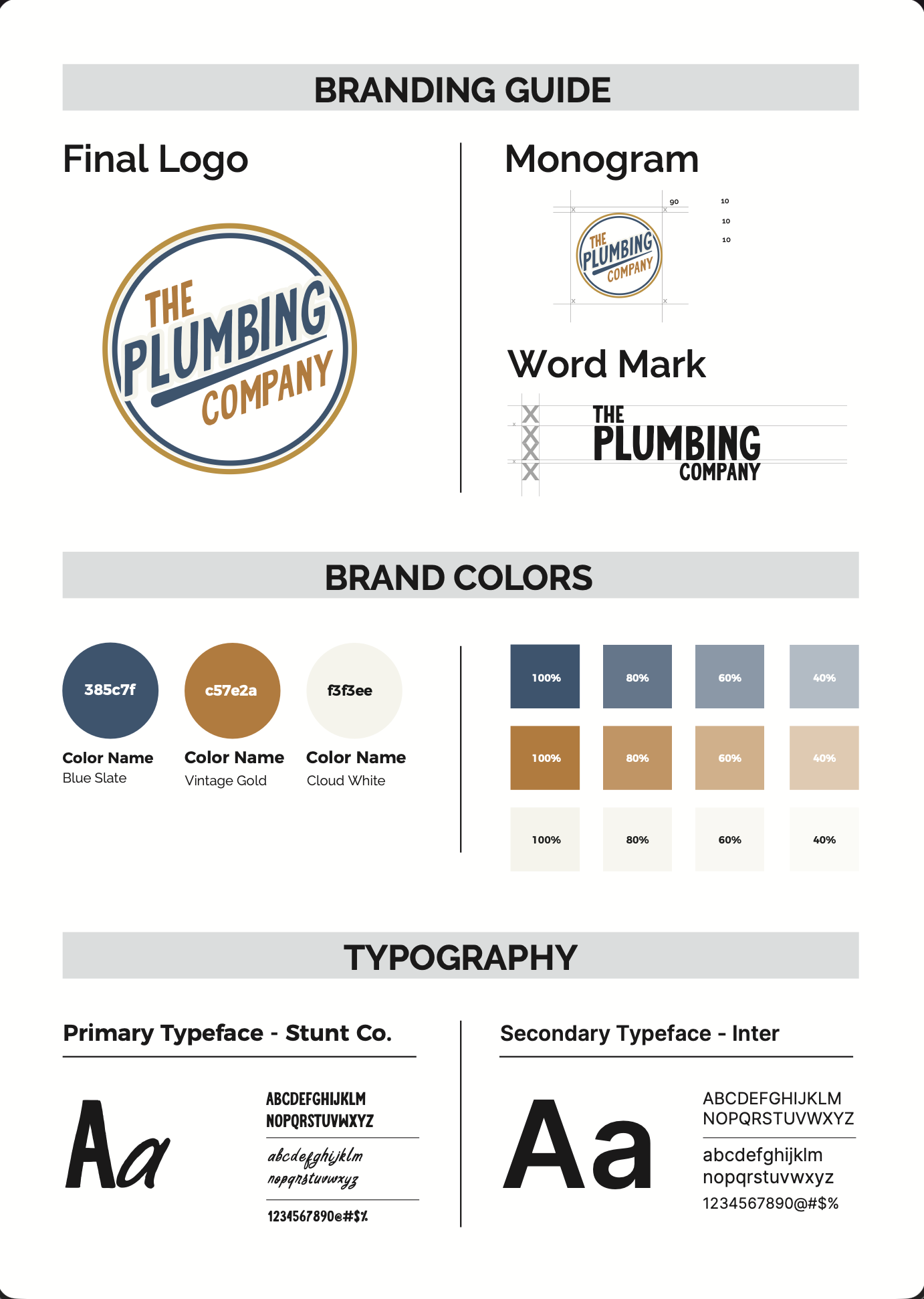 The Plumbing Company Mark — Branding project — 2