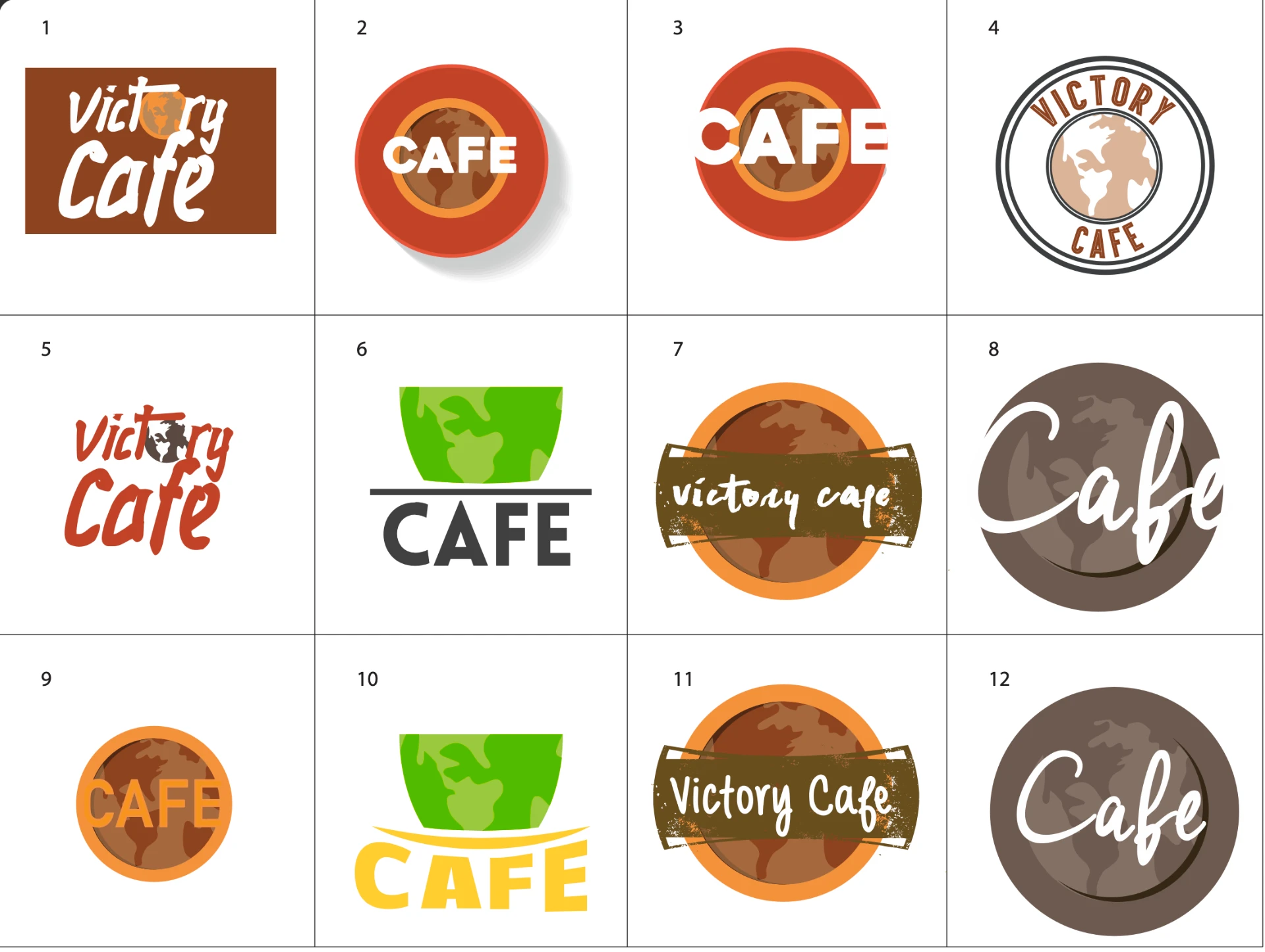 Victory Cafe — Branding project — 3